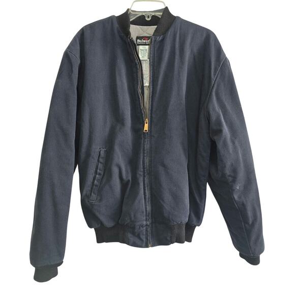 Vintage Bulwark Heavy Protective Fire Resistant Excel FR Navy Size Medium - Picture 2 of 7